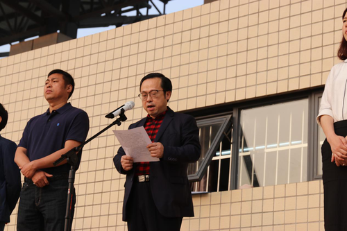 学院党委委员、纪委书记发表题为《中国富强，看我的》国旗下讲话